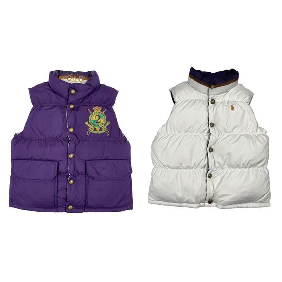 Ralph Lauren Other - Ralph Lauren County Riders Jockey Vest Pony Reversible Down Vest Girl’s Medium